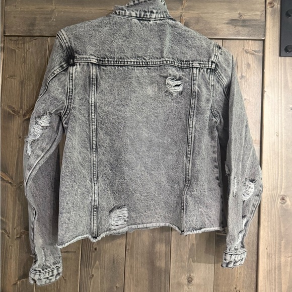 VERVET BY FLYING MONKEY Washed Black Denim Jacket - Picture 3 of 3